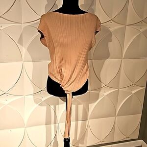 M Joseph Ribbed Tan Business/Casual  Top